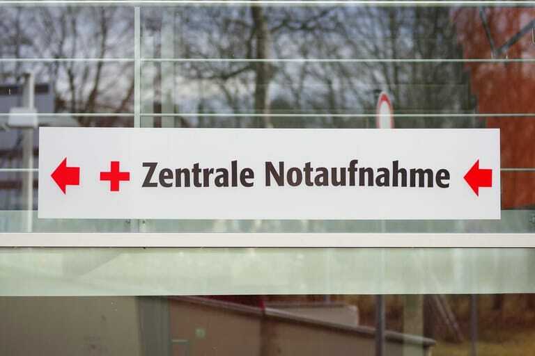 Notaufnahme Schild